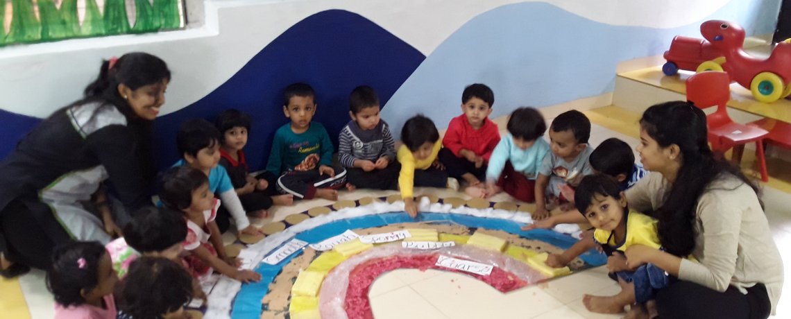 Creative Activities at Jumpstart Preschool Nigdi Pune