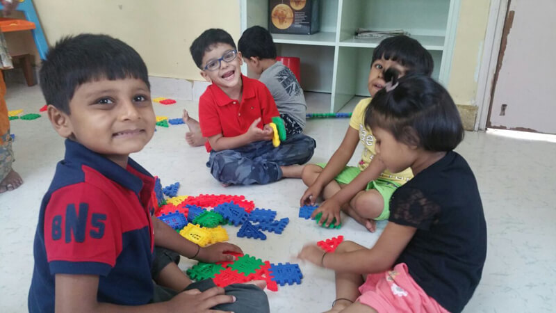 Outdoor Free Play & Games at Jumpstart Preschool Pune